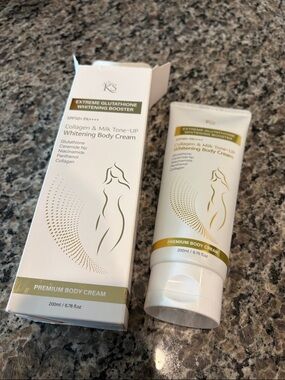 NWT KS Extreme Glutathione Whitening Body Cream - White & Gold Packaging